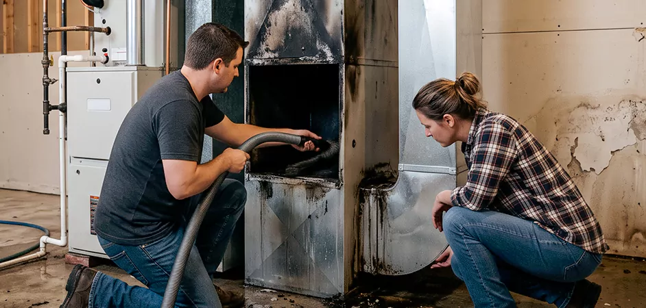 Fire and Flood Duct Restoration in Beaumont, TX