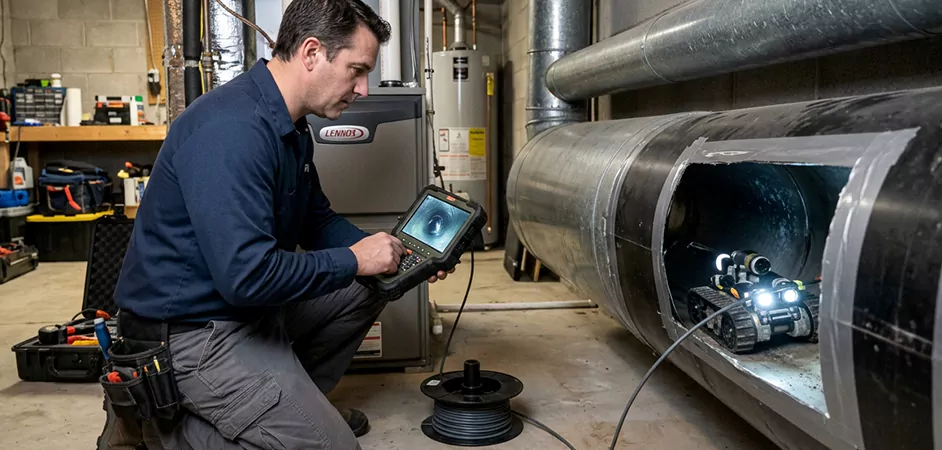 Robotic Duct Inspection in Beaumont, TX