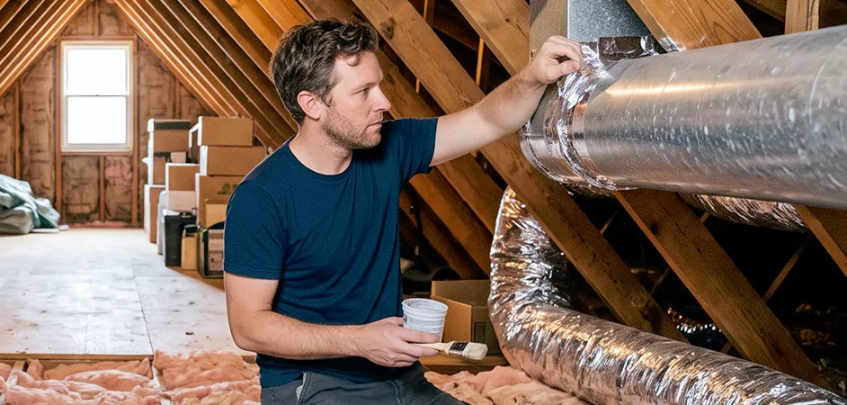 Duct Board Leak Repair in Beaumont