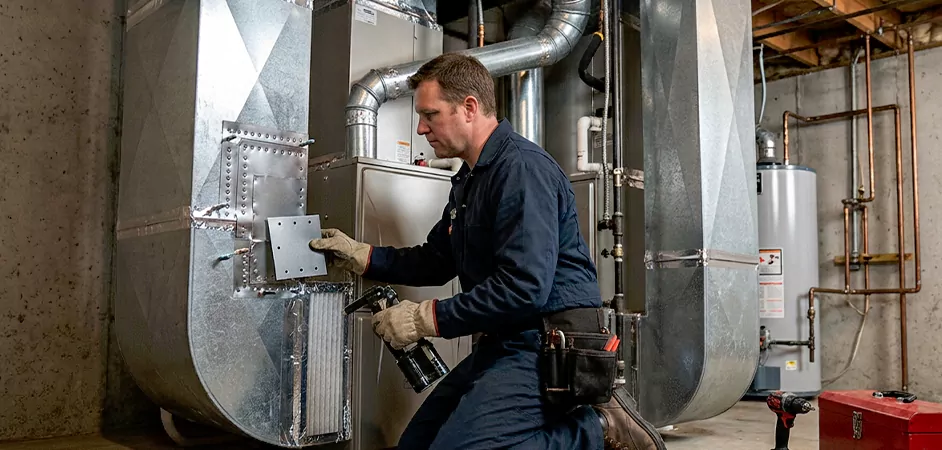 Supply and Return Plenum Repair in Beaumont