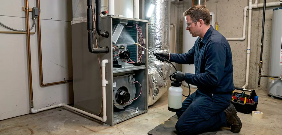 Air Handler Antimicrobial Treatment in Beaumont