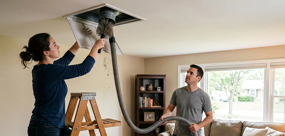 Roof and Wall Exhaust Cap Cleaning in Beaumont