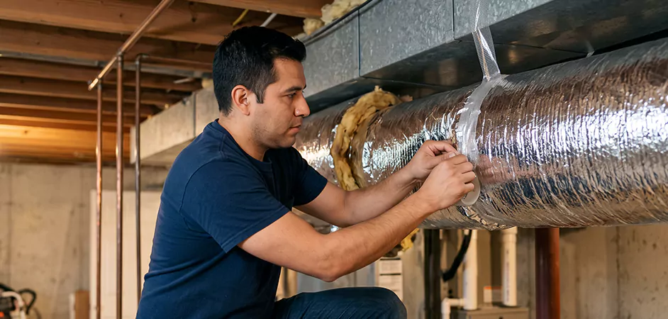 Duct Insulation Upgrade in Beaumont