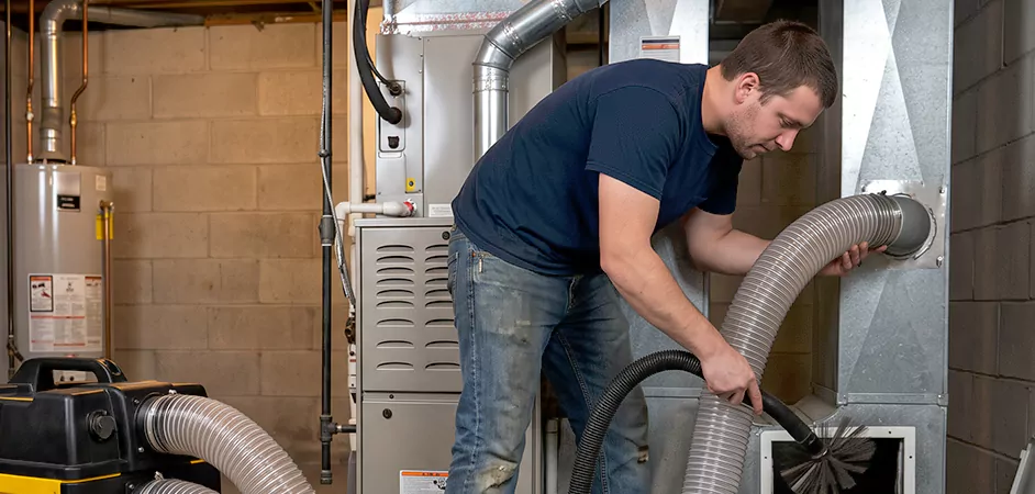 Negative Pressure Duct Cleaning for Large and Long Duct Systems in Beaumont
