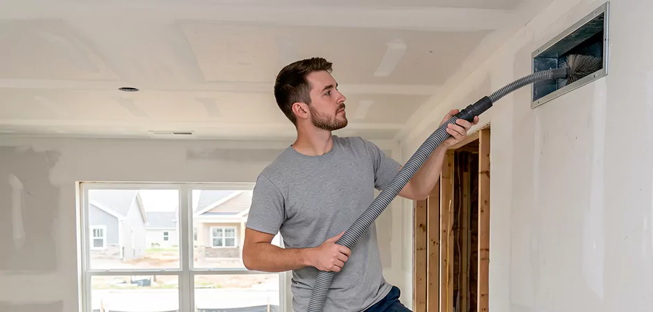 Multifamily New Construction Duct Cleaning in Beaumont