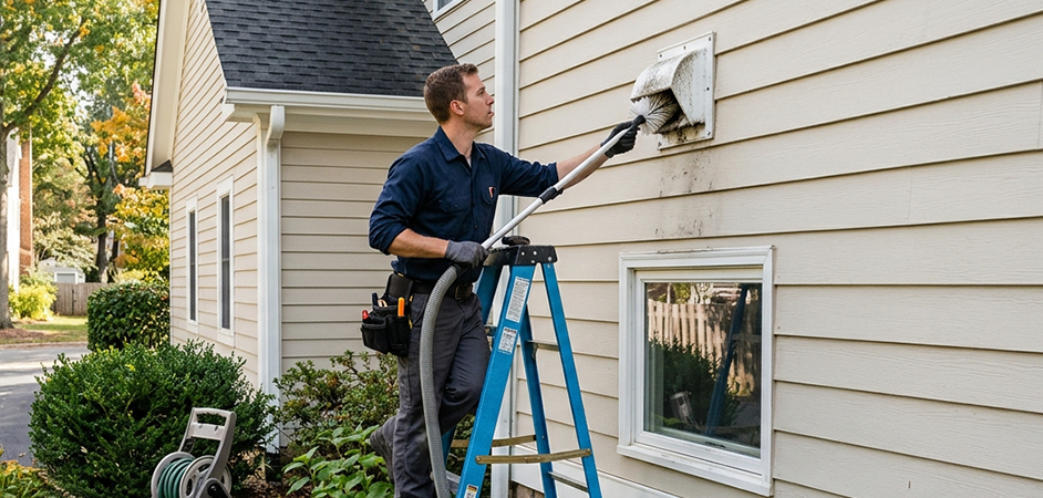 Exterior Vent Cap Cleaning in Beaumont